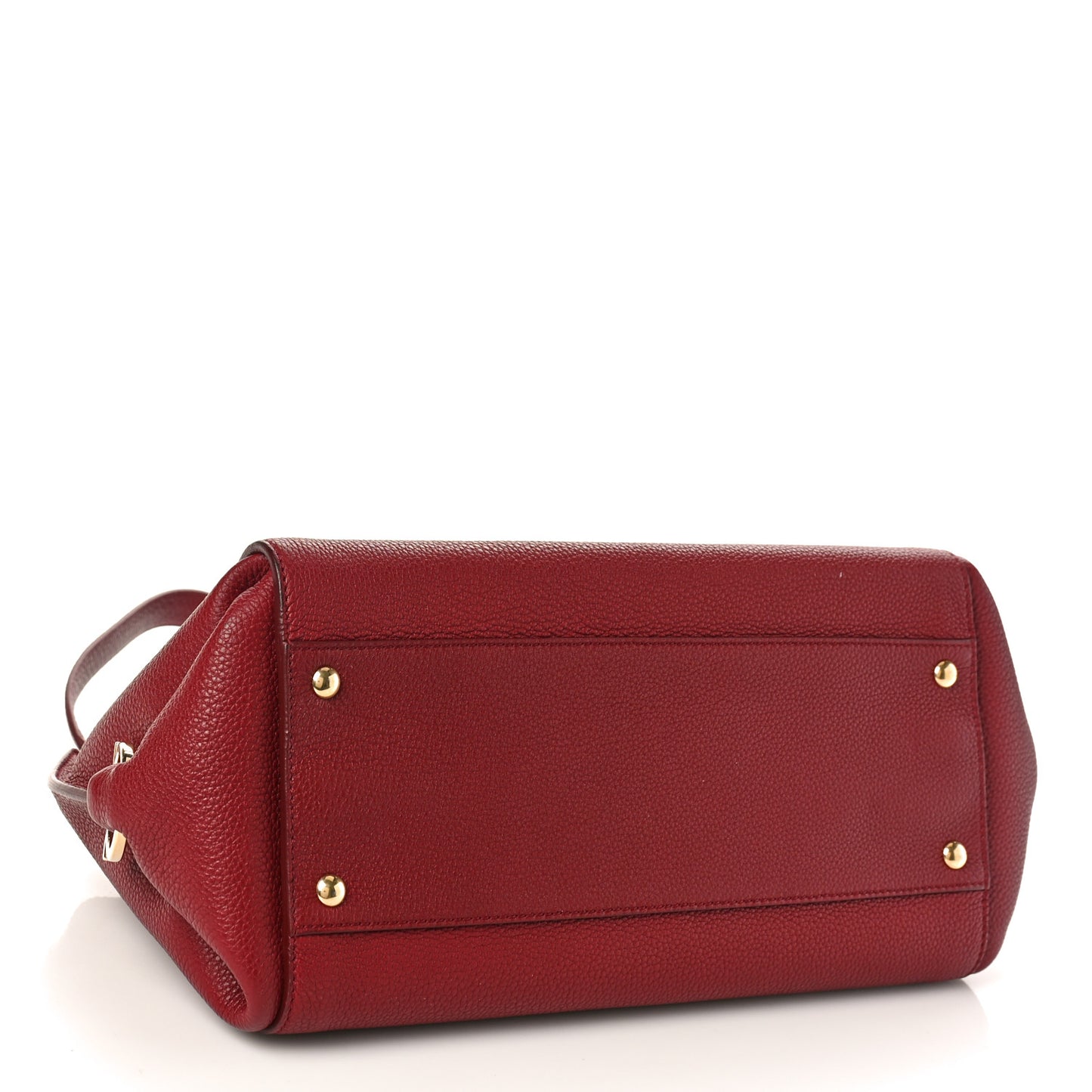 Calfskin Sofia Shoulder Bag Burgundy