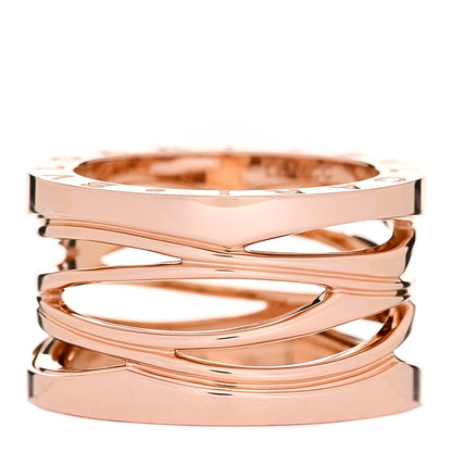Bulgari 18K Rose Gold B.Zero1 Legend Four-Band Ring 52 6 3 of 7