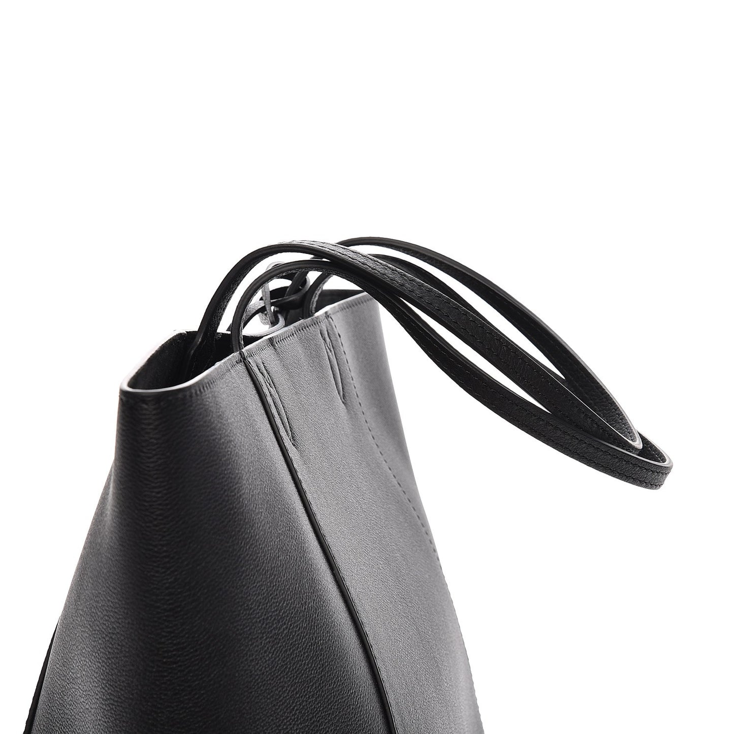 Calfskin Lockme Cabas Black