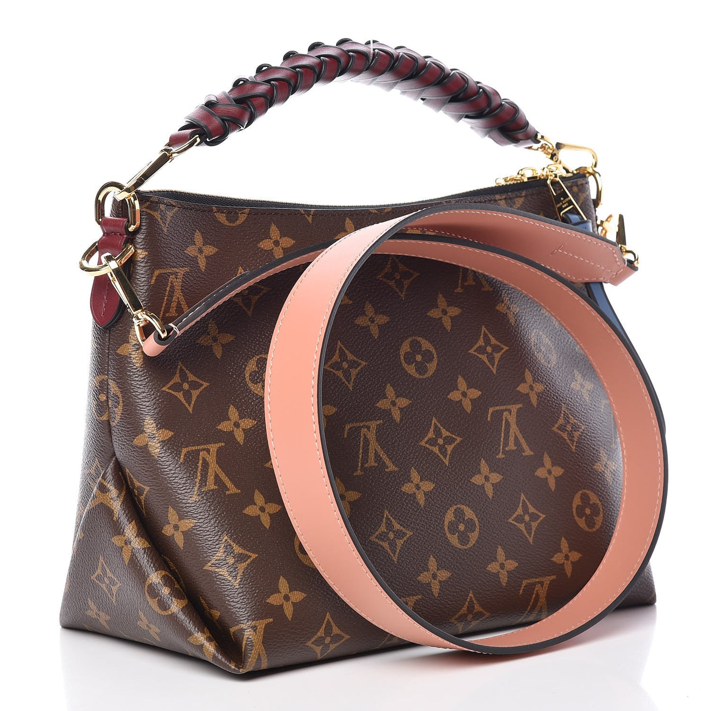 Monogram Beaubourg Hobo Mini Bordeaux Red Peach Safran Blue Jean Blue