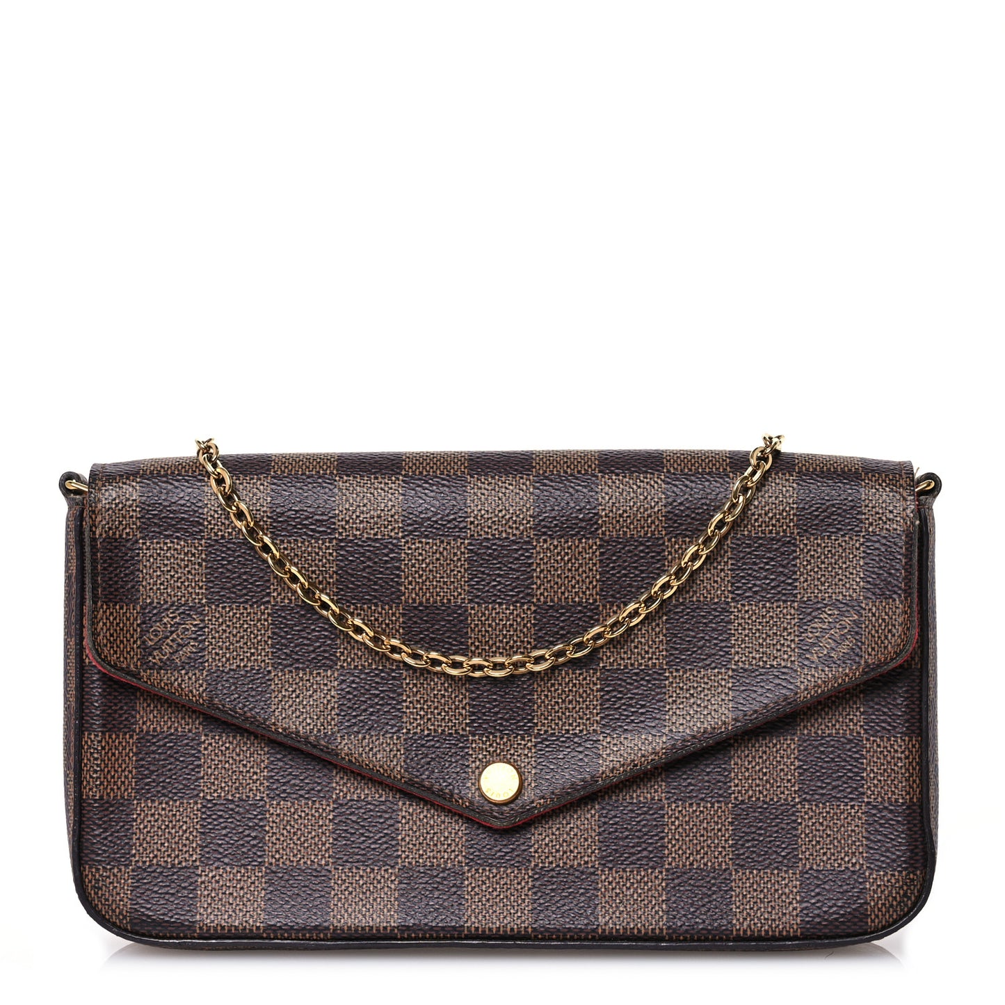 Damier Ebene Pochette Felicie Chain Wallet