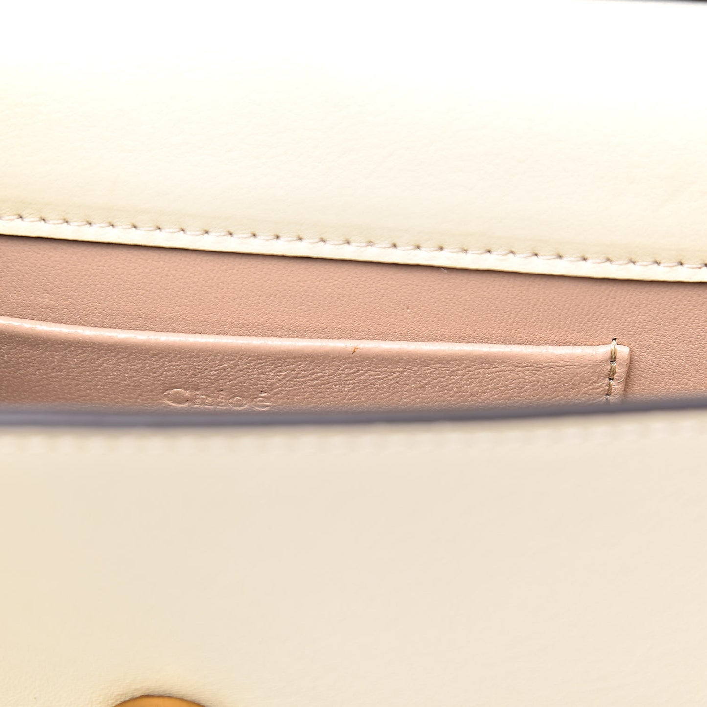 Calfskin Small Nile Bracelet Minaudiere Bag Off White