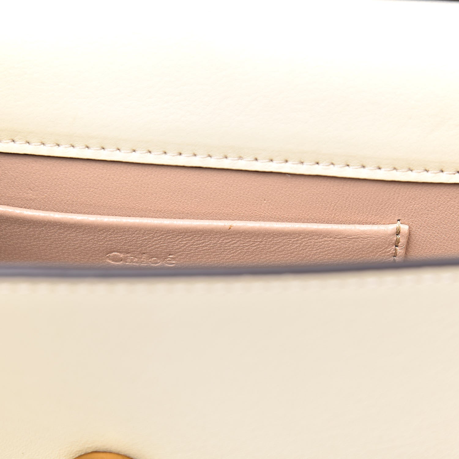 Chloe Calfskin Small Nile Bracelet Minaudiere Bag Off White 8 of 11
