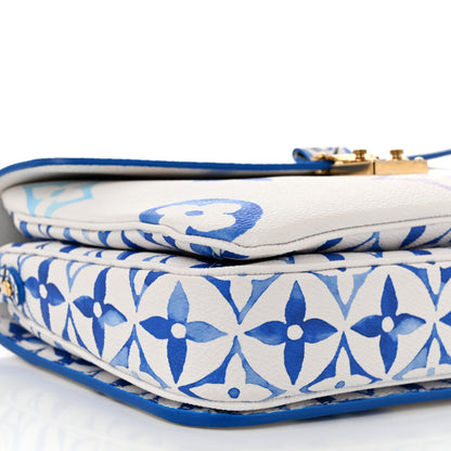 Louis Vuitton Monogram Giant By The Pool Pochette Metis MM Blue 8 of 9