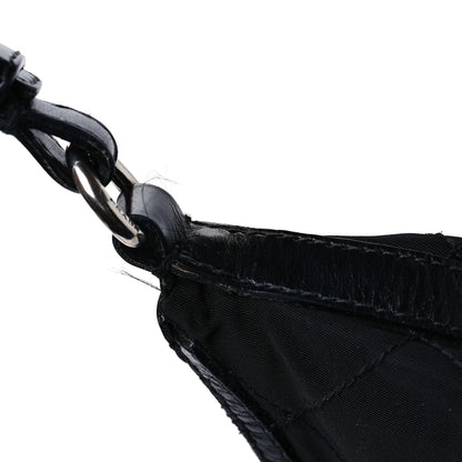 Prada Tessuto Nylon Stitched Hobo Black 10 of 12