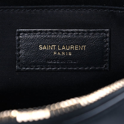 Saint Laurent Calfskin Matelasse Monogram Lou Camera Bag Black 6 of 11
