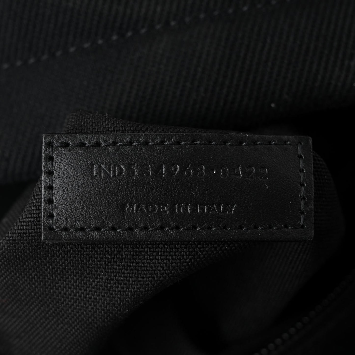 Canvas Signature Embroidered City Backpack Black