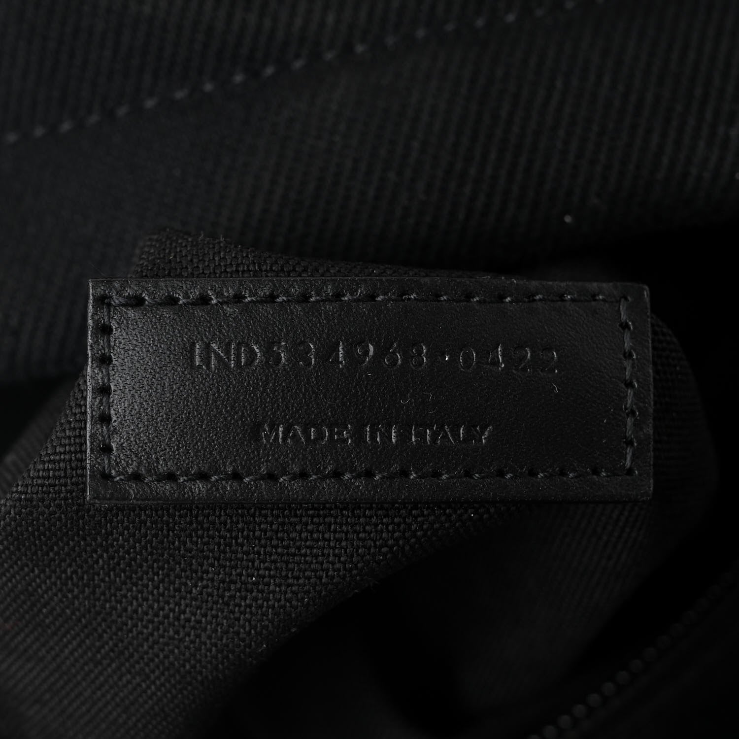 Saint Laurent Canvas Signature Embroidered City Backpack Black 7 of 10