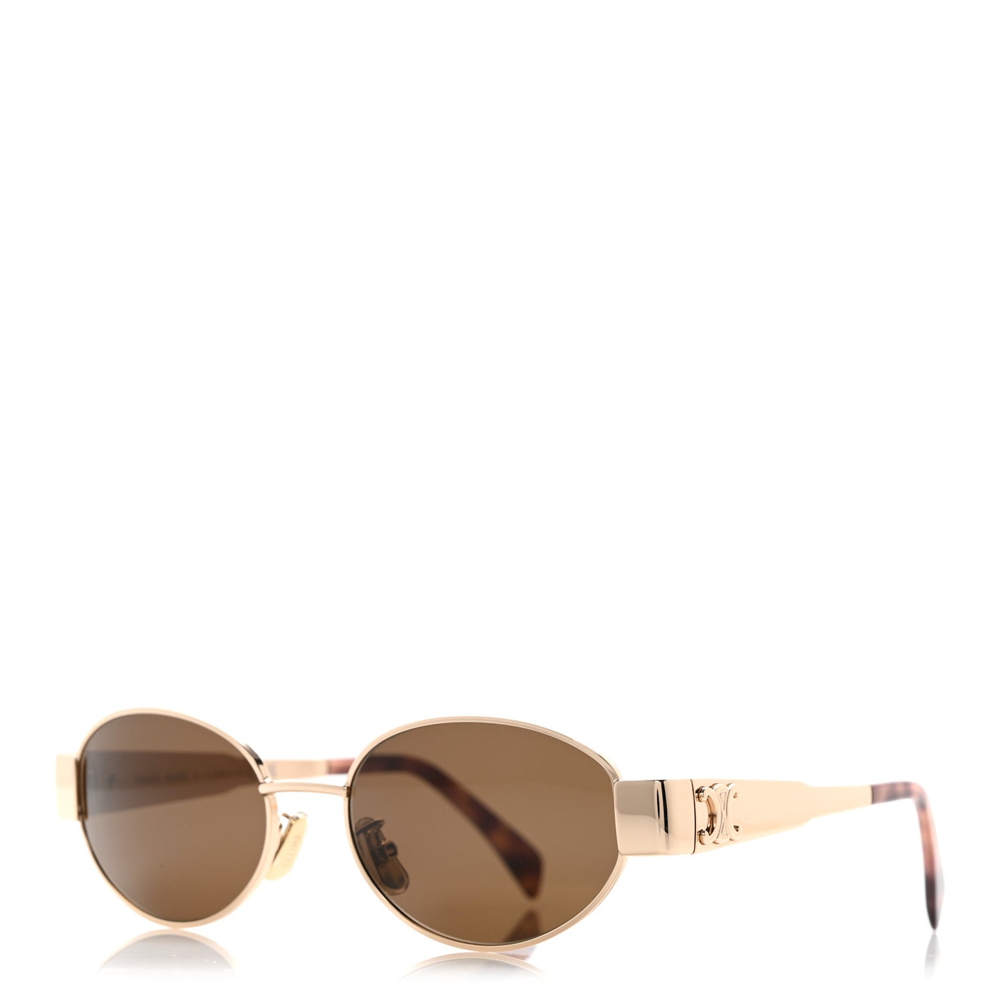 Metal Triomphe Sunglasses CL40235U Gold Brown