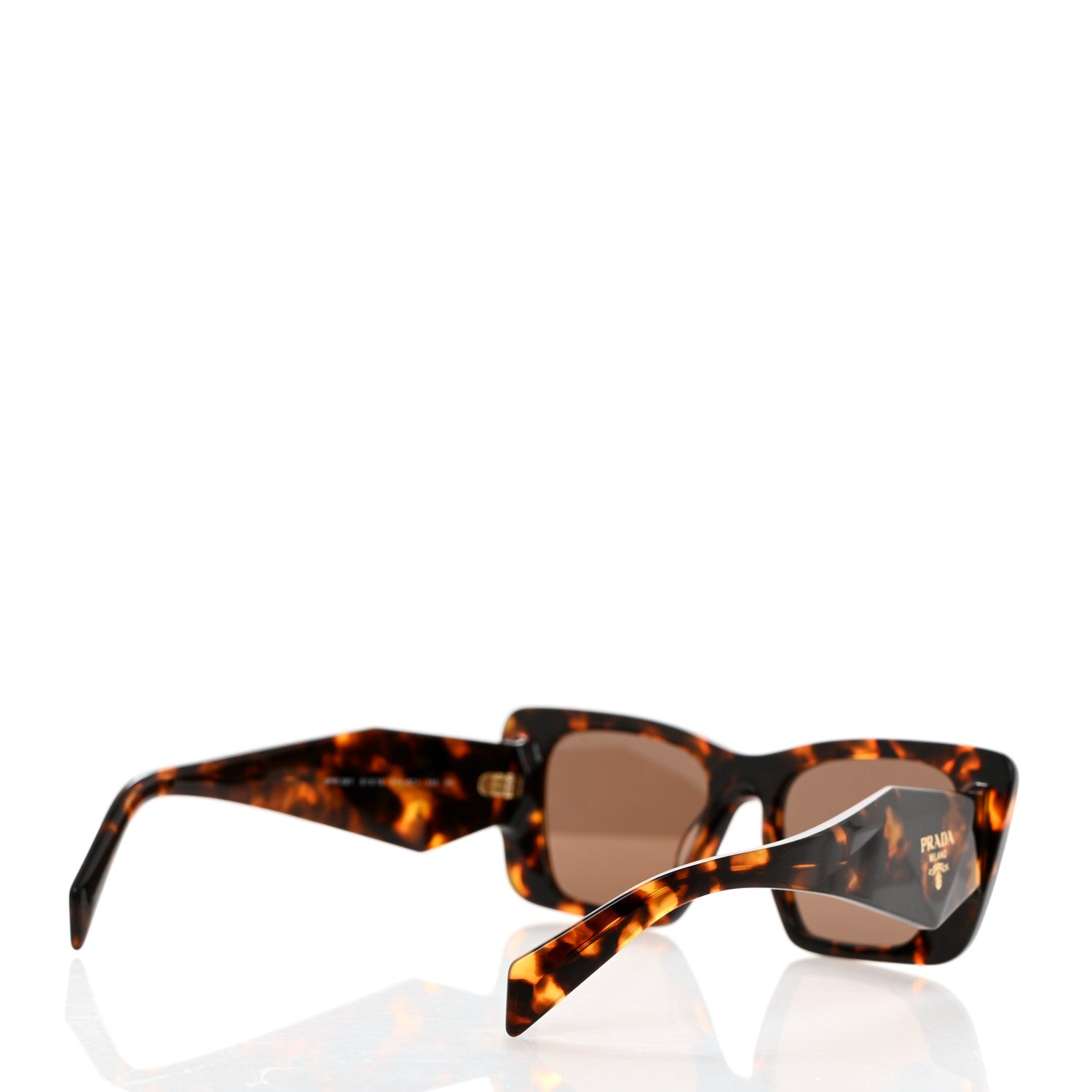 Prada Acetate Symbole Sunglasses SPR 08Y Havana 4 of 8
