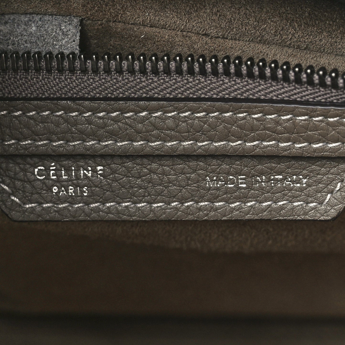 Drummed Calfskin Micro Luggage Souris
