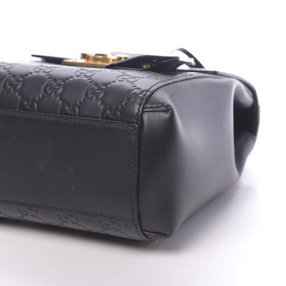 Gucci Guccissima Signature Padlock Backpack Black 8 of 10