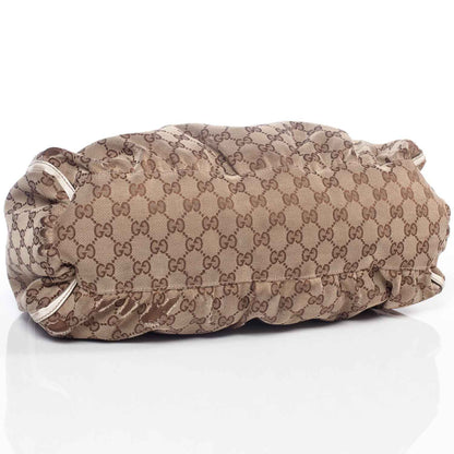 Gucci Monogram D Gold Large Hobo Ivory 7 of 11