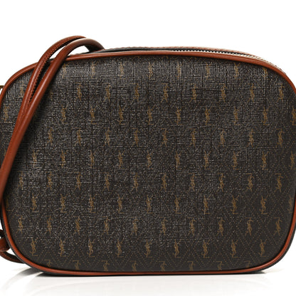 Saint Laurent Canvas Smooth Calfskin Le Monogramme Small Camera Bag Chestnut 6 of 10