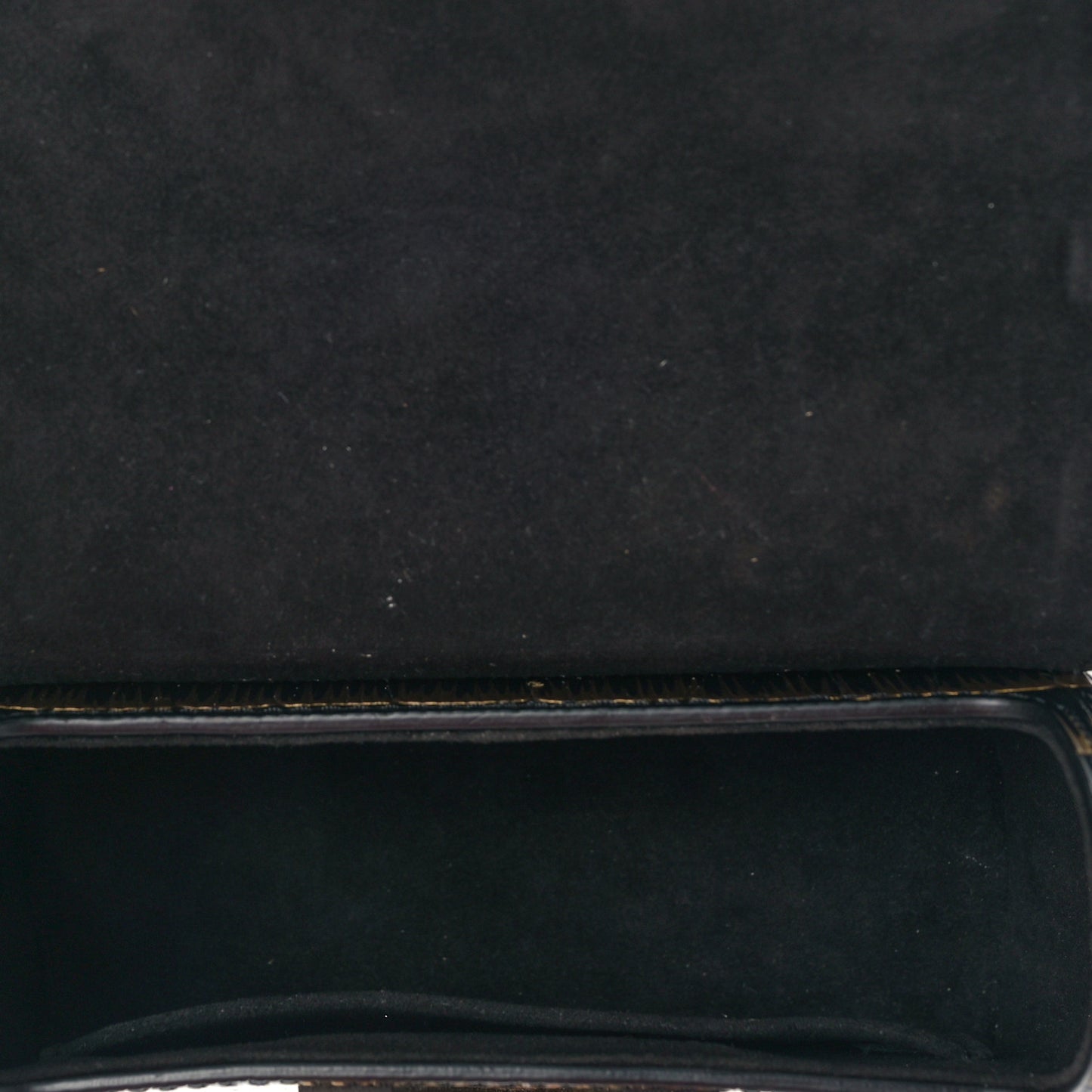 Epi Printed Twist Shoulder Bag PM Black Gold
