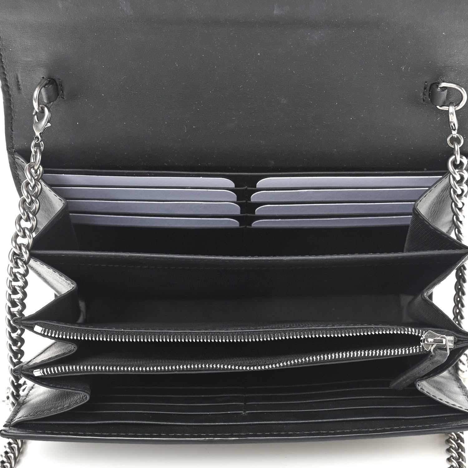Gucci GG Supreme Monogram Mini Dionysus Chain Wallet Beige Black 5 of 9