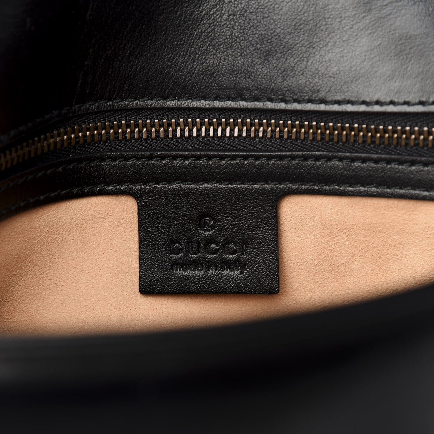 Calfskin Matelasse Small GG Marmont Shoulder Bag Black