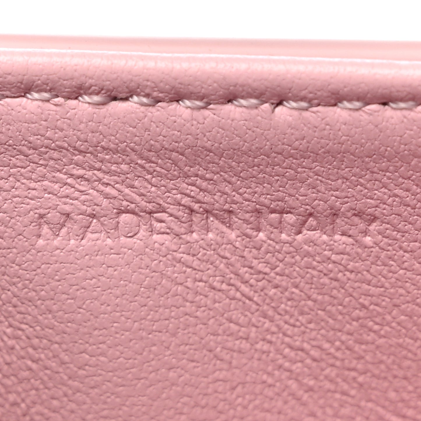 Shiny Calfskin Triomphe Mini Besace Clea Pastel Pink