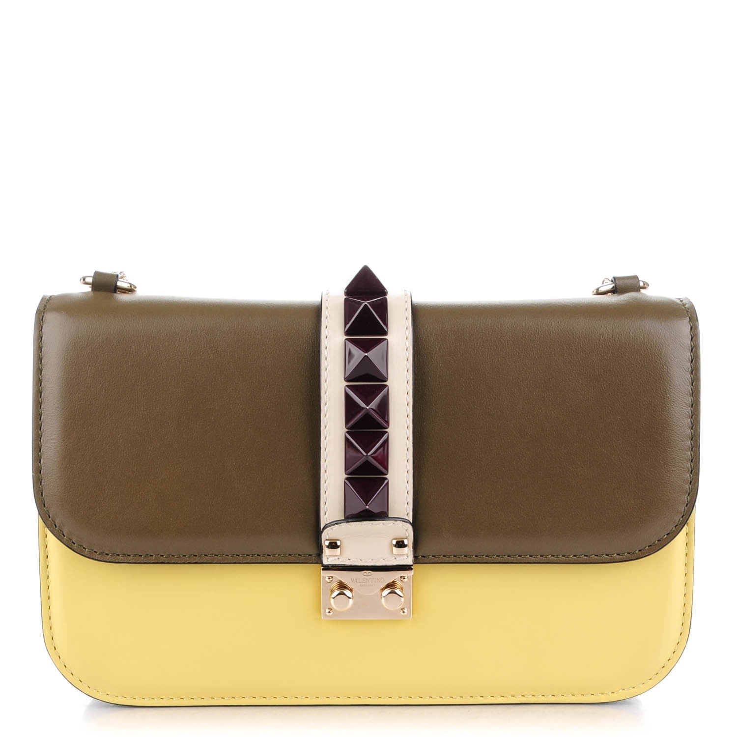 Valentino Garavani Vitello Medium Glam Lock Rockstud Flap Multicolor 1 of 7