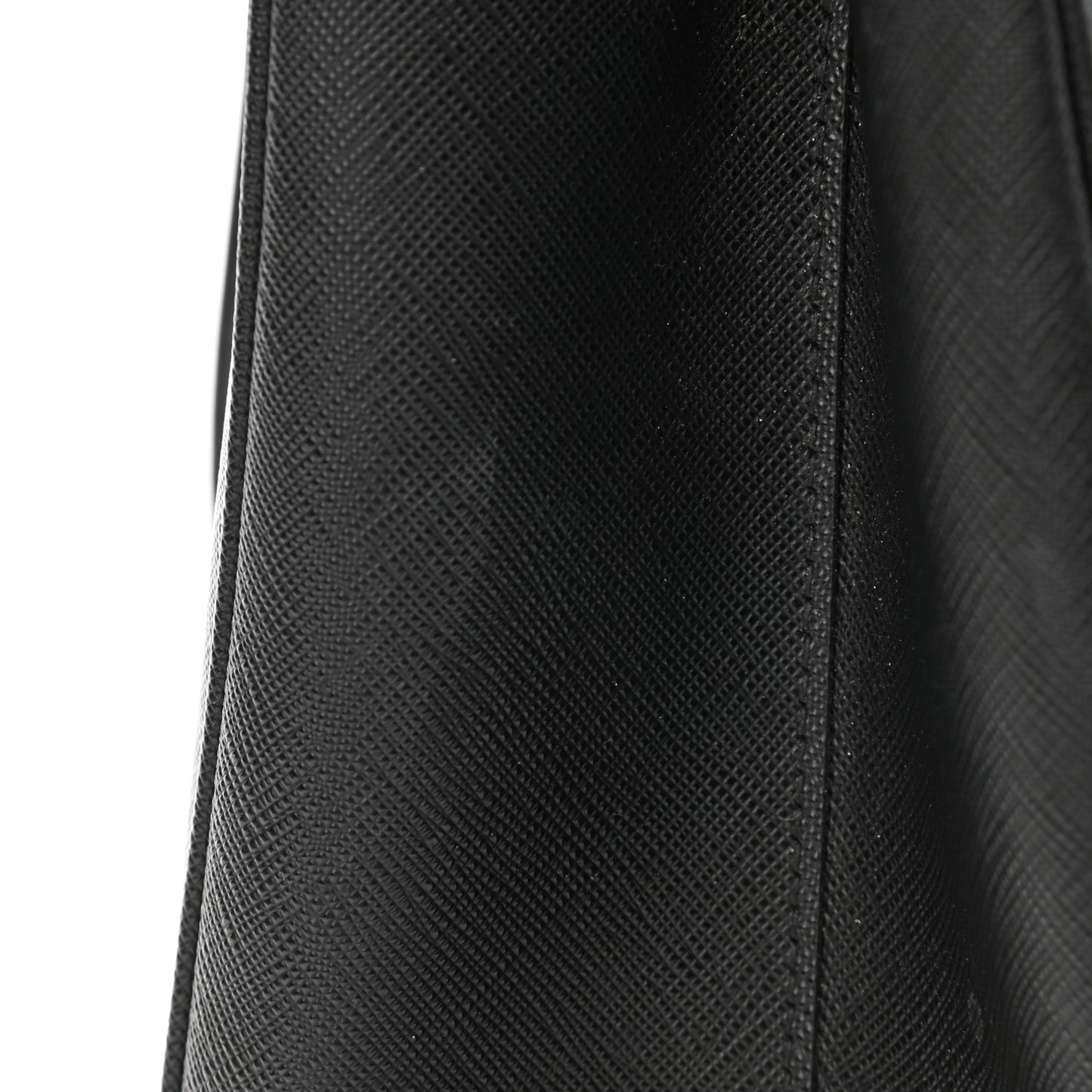 Saffiano Lux Large Galleria Double Zip Tote Black