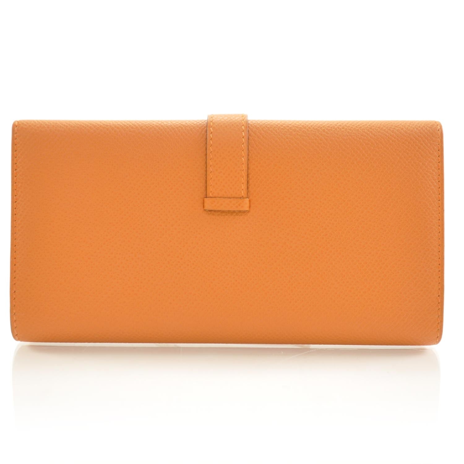 Hermes Veau Epsom Bearn Wallet Orange 4 of 9