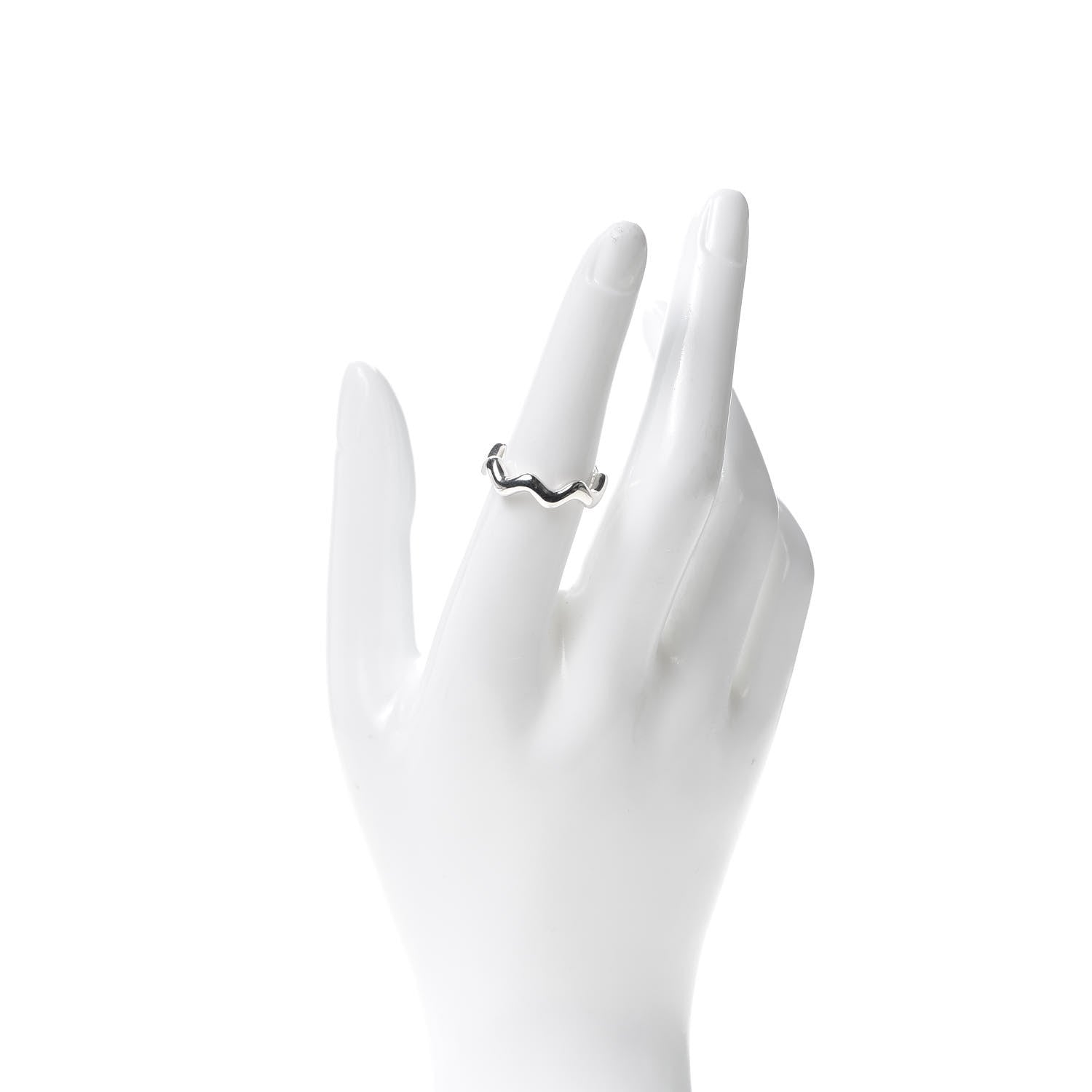 Tiffany Sterling Silver Paloma Picasso Zig Zag Ring 53 6.5 2 of 4