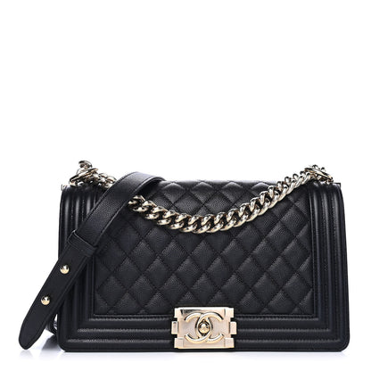 Chanel Caviar Quilted Medium Boy Flap Black 1 of 4