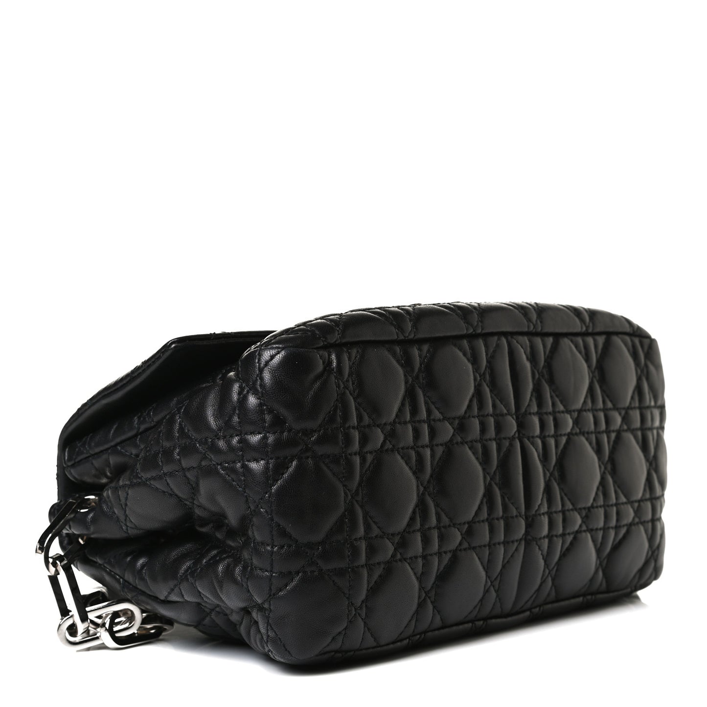 Lambskin Cannage New Lock Flap Black