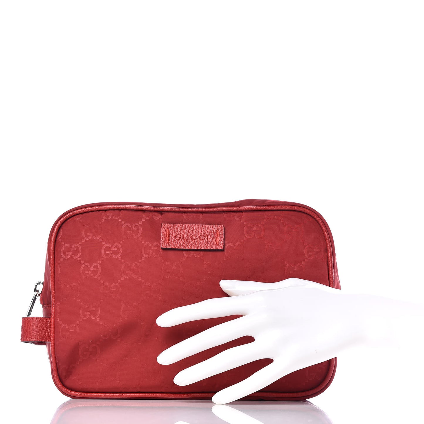 Nylon Monogram Dolmias Pouch Vibrant Red