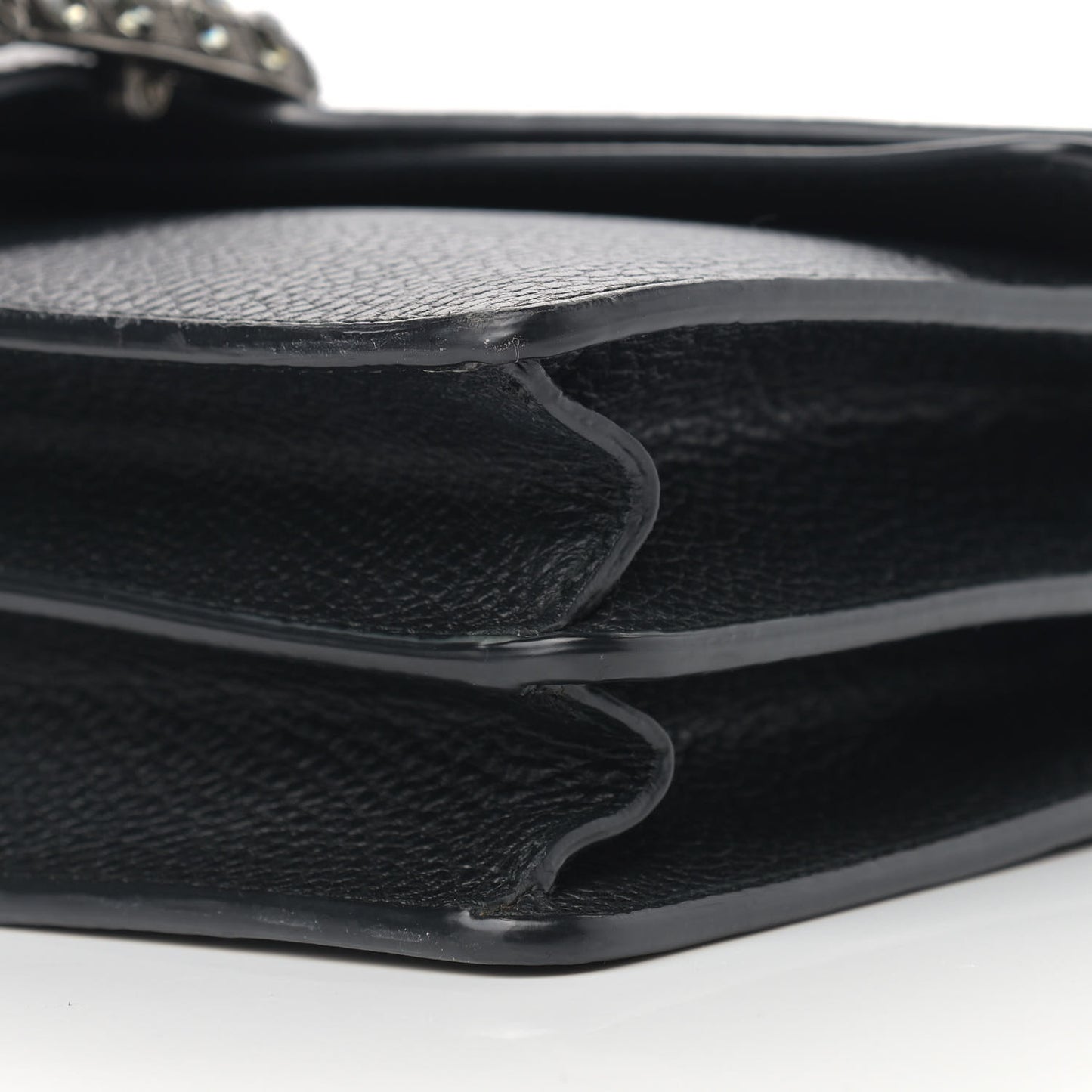 Pebbled Calfskin Small Dionysus Shoulder Bag Black