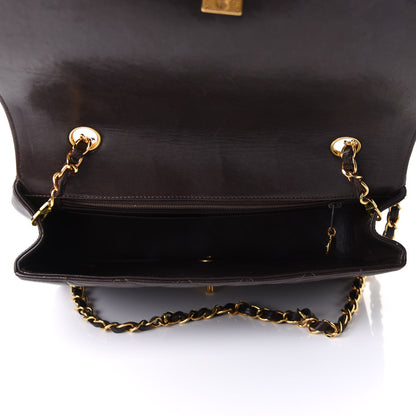 Chanel Lambskin Quilted Small Single Flap Brown 4 of 10