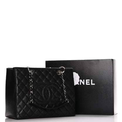 Chanel Caviar Quilted Grand Shopping Tote GST Black 8 of 8