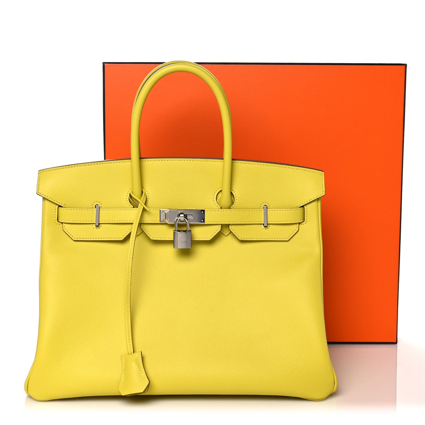 Epsom Birkin 35 Lime