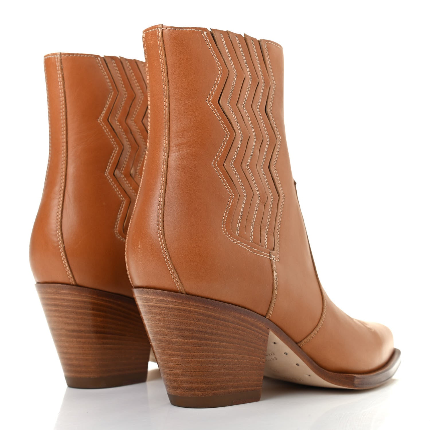 Hermes Calfskin Womens Vegas Ankle Boot 38 Naturel 4 of 8