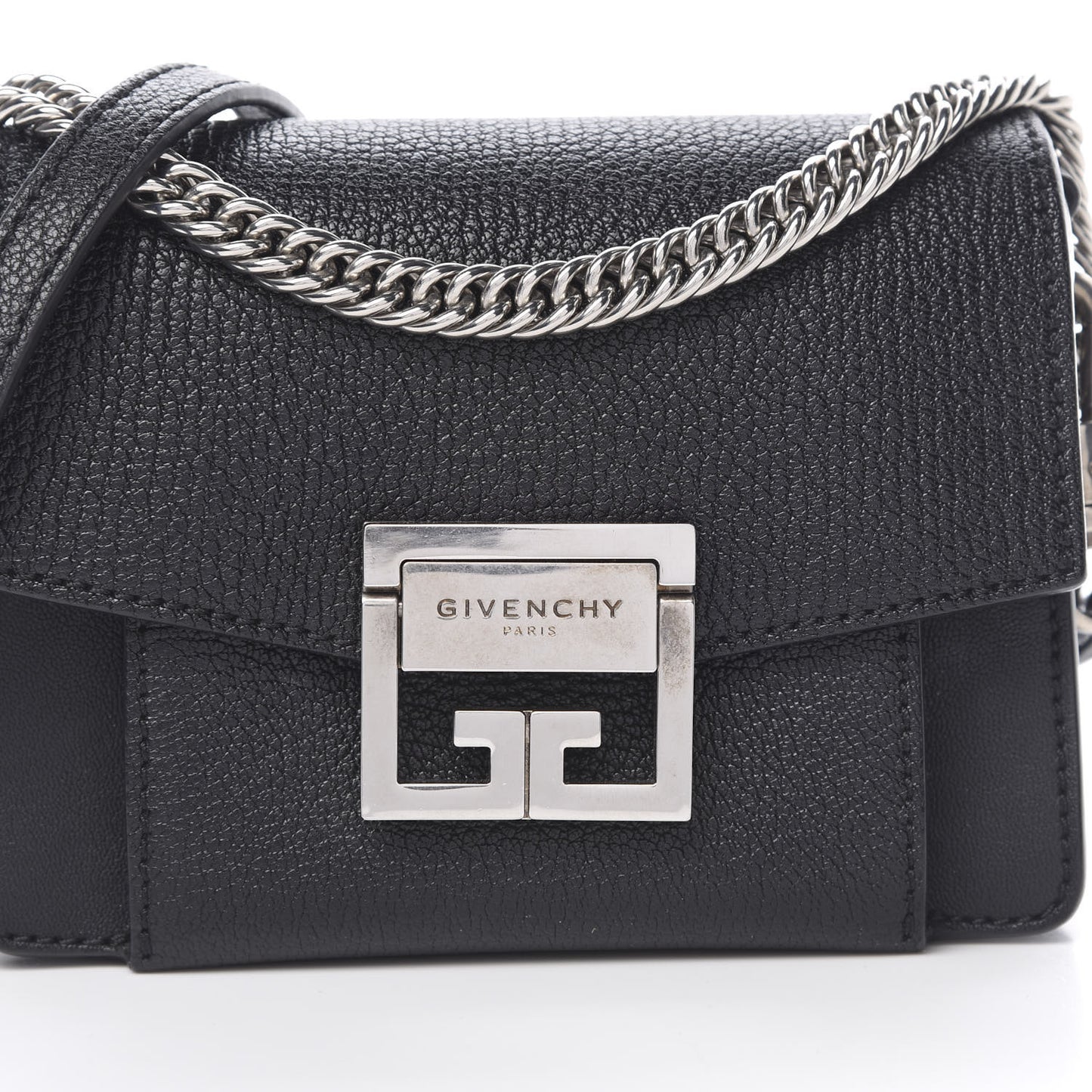 Goatskin Mini GV3 Shoulder Bag Black