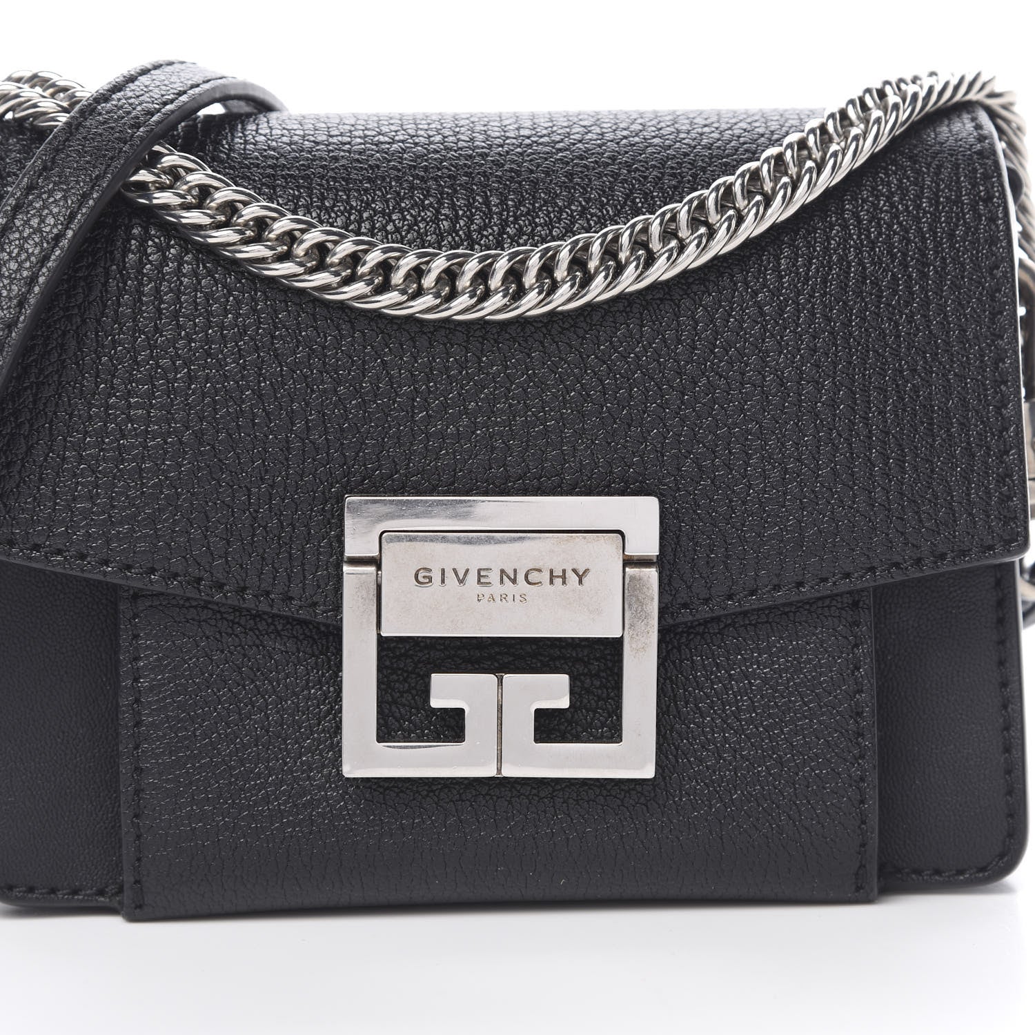 Givenchy Goatskin Mini GV3 Shoulder Bag Black 9 of 11