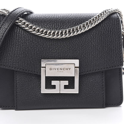 Givenchy Goatskin Mini GV3 Shoulder Bag Black 9 of 11