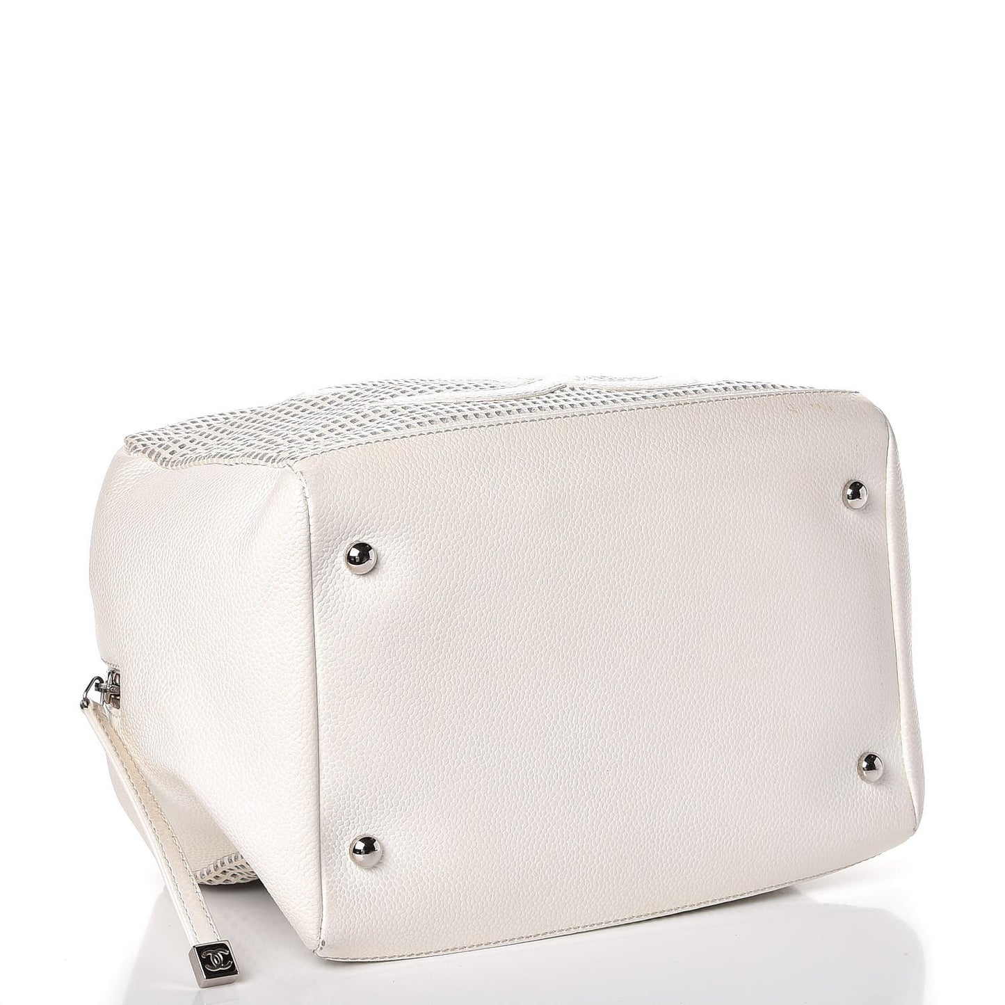 Caviar Perforated Bowler White