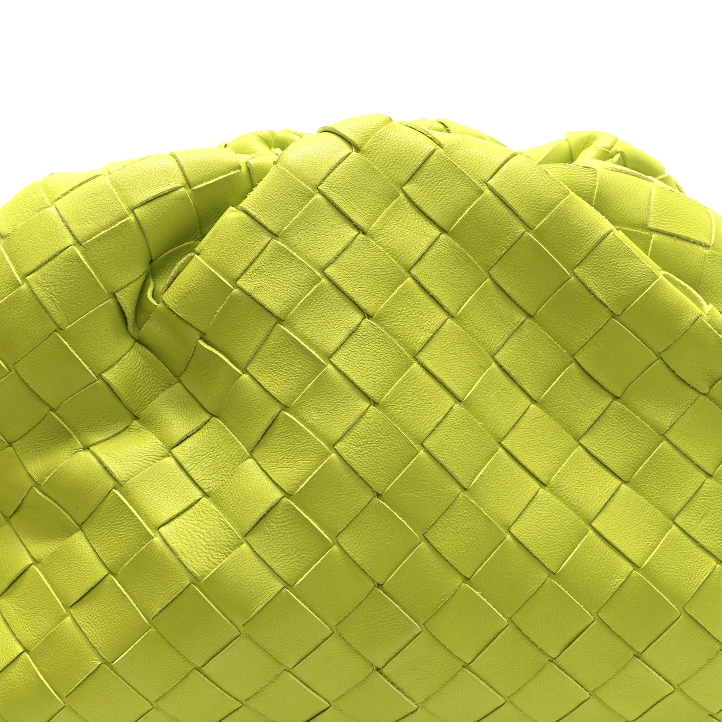 Nappa Maxi Intrecciato Teen Pouch Acid Kiwi