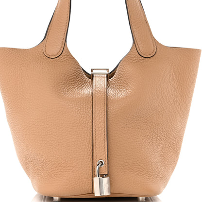 Hermes Taurillon Clemence Picotin Lock 18 PM Chai 7 of 10