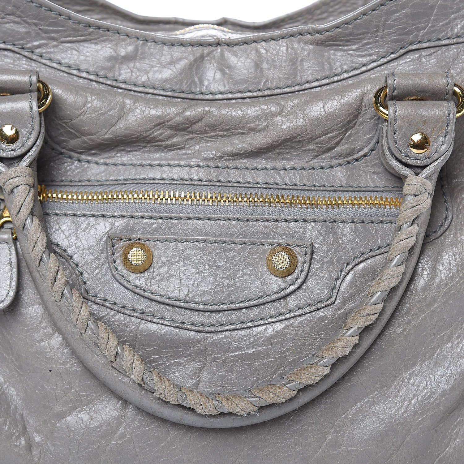 Balenciaga Agneau Giant 12 Gold Hardware City Gris Pyrite 16 of 20