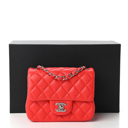 Chanel Lambskin Quilted Mini Square Flap Red 11 of 11