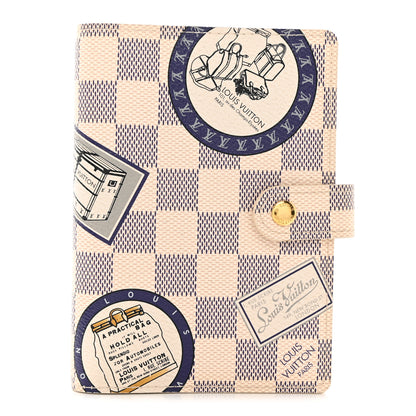 Louis Vuitton Damier Azur Patch Small Ring Agenda Cover 1 of 8