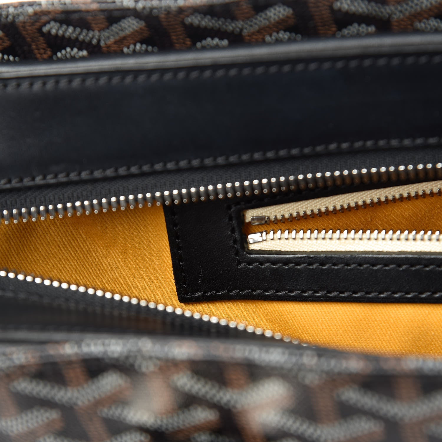 Goyard Goyardine Sac Marie Galante MM Black 10 of 12