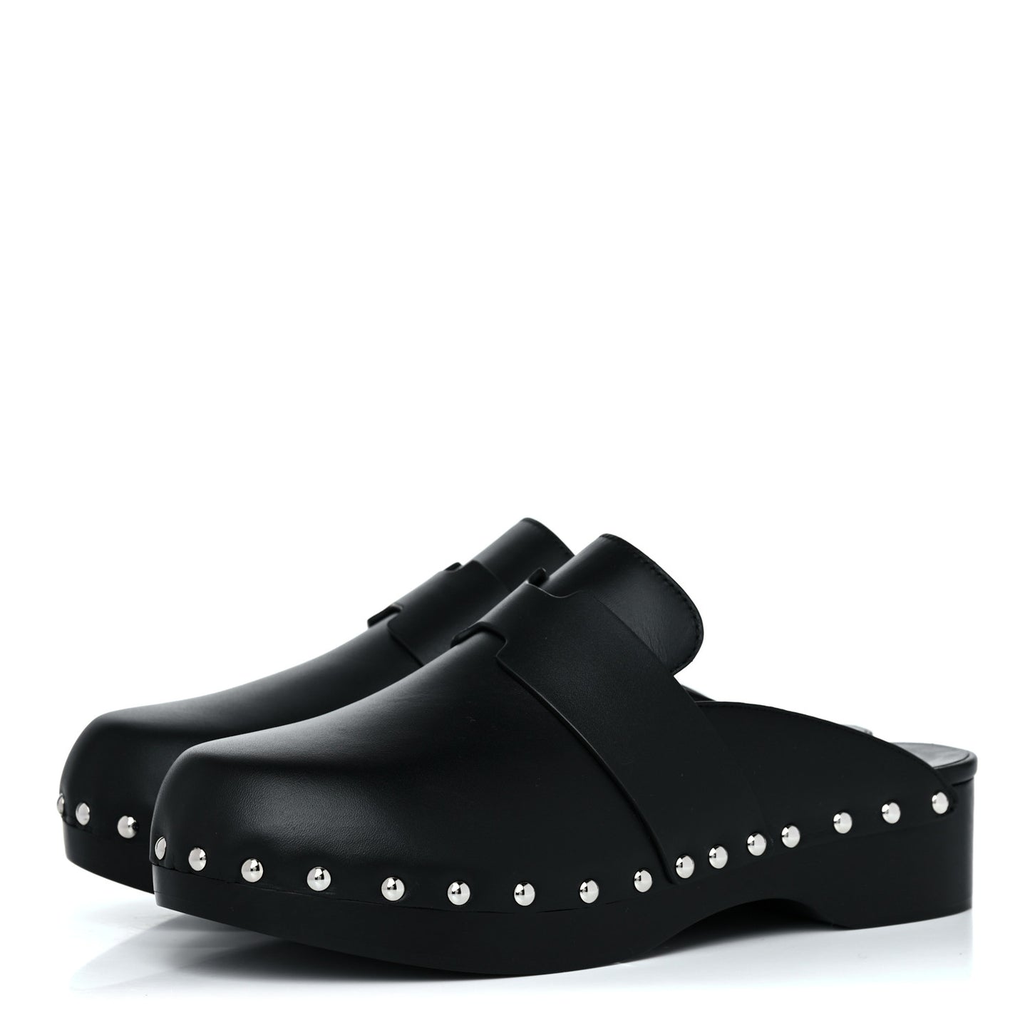 Calfskin Calya Mules 37 Black