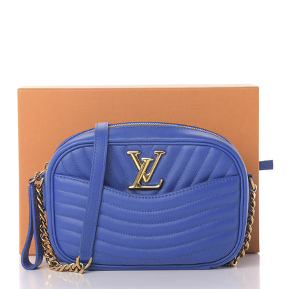 Louis Vuitton Calfskin New Wave Camera Bag Bleu Neon 10 of 10