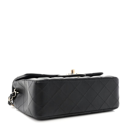 Chanel Lambskin Quilted Mini Rectangular Flap Black 5 of 11