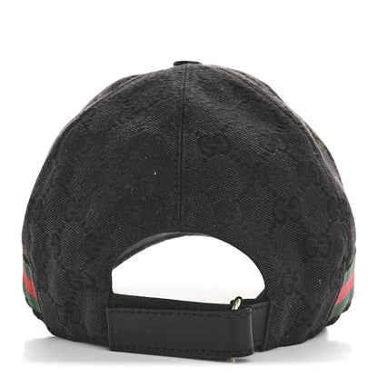 Gucci Monogram Web Baseball Hat L Black 6 of 11