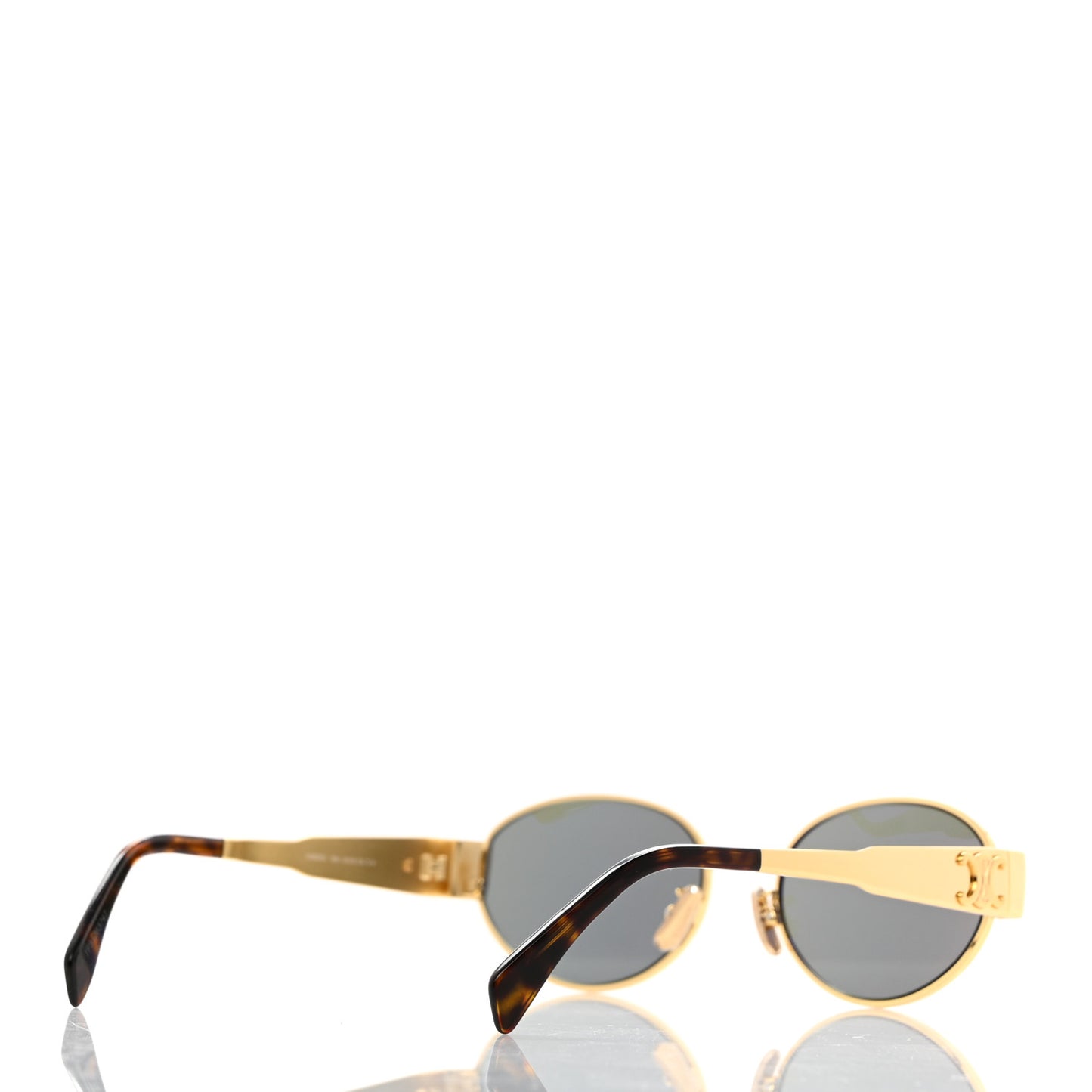 Metal Triomphe 01 Sunglasses CL40235U Gold Green