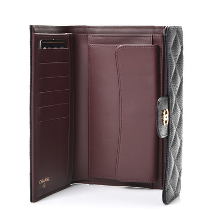 Chanel Caviar Quilted Large Flap Wallet Black 5 of 9